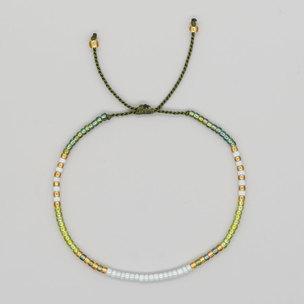 Women's Niche Minimalist Design Bohemian Style Colorful Bracelets