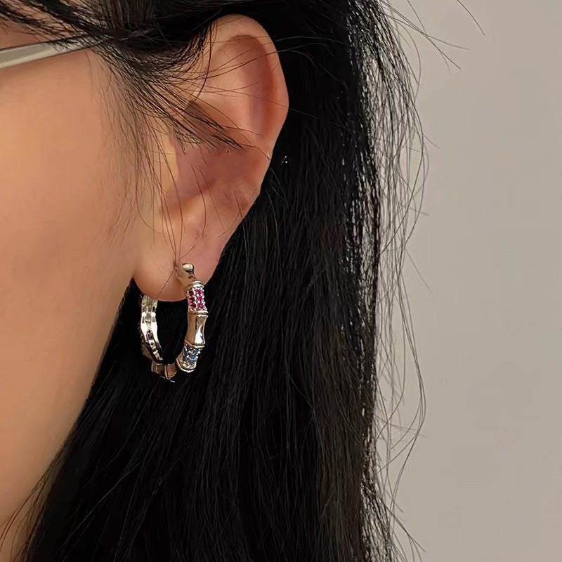 Circle Niche Design High-grade Cold Style Earrings