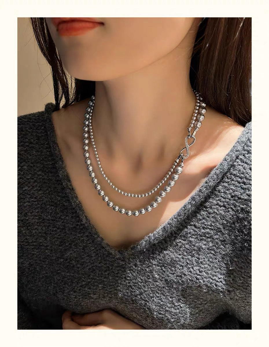 Horoscope Buckle Four Sweater Chain Shell Necklaces