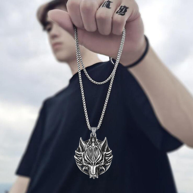Men's Shape Domineering Personalized Punk Trendy Totem Necklaces