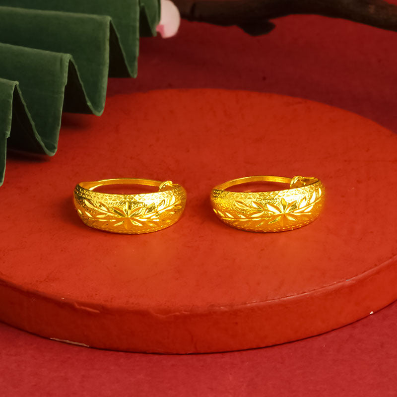 Classic Pouch Dragon Phoenix Ear Chinese Rings