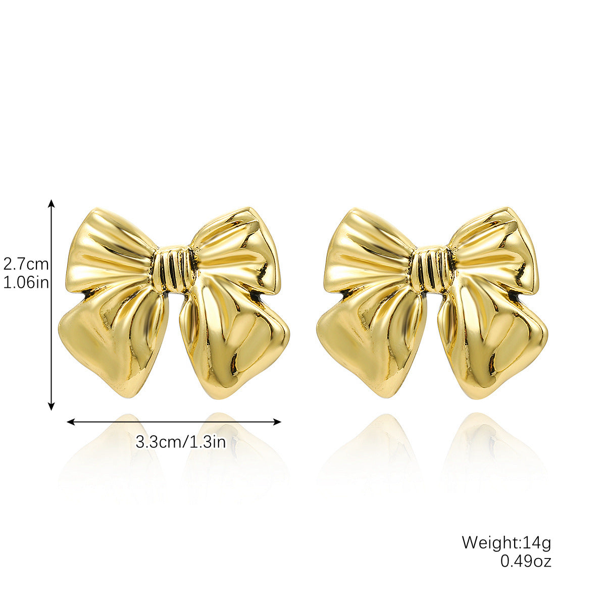 Metal Personality Fashion Imitation Pearl Beaded Earrings