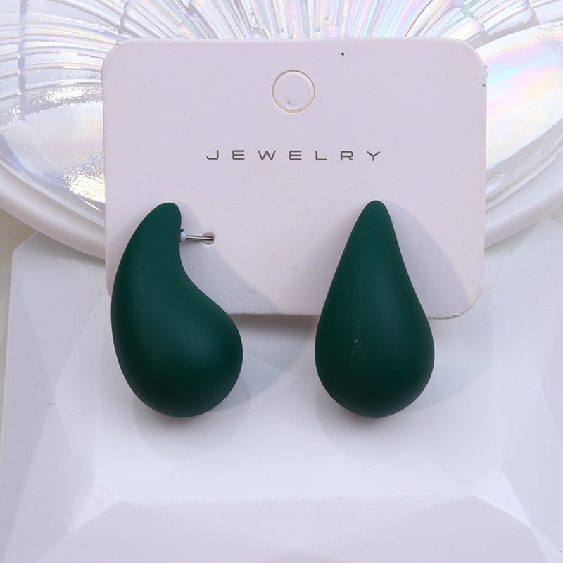 Women's Design Chubby Water Drop Ear Simple Earrings