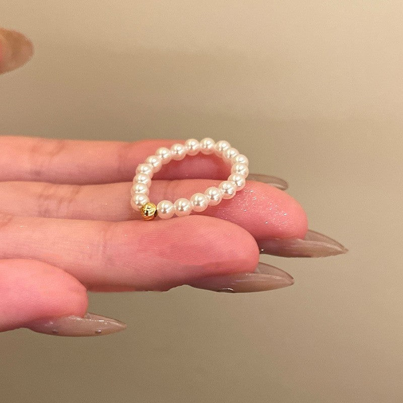 Temperament Snowflake Female Style Niche Design Stylish Opening Exquisite Ring