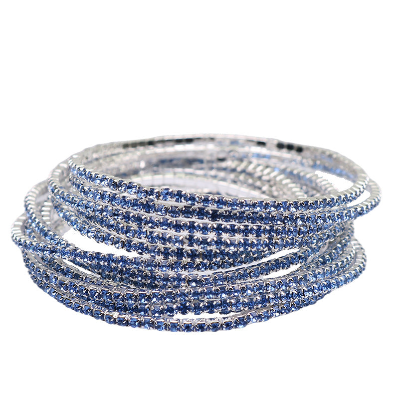 Diamond Claw Chain Colorful Crystals Simple Bracelets