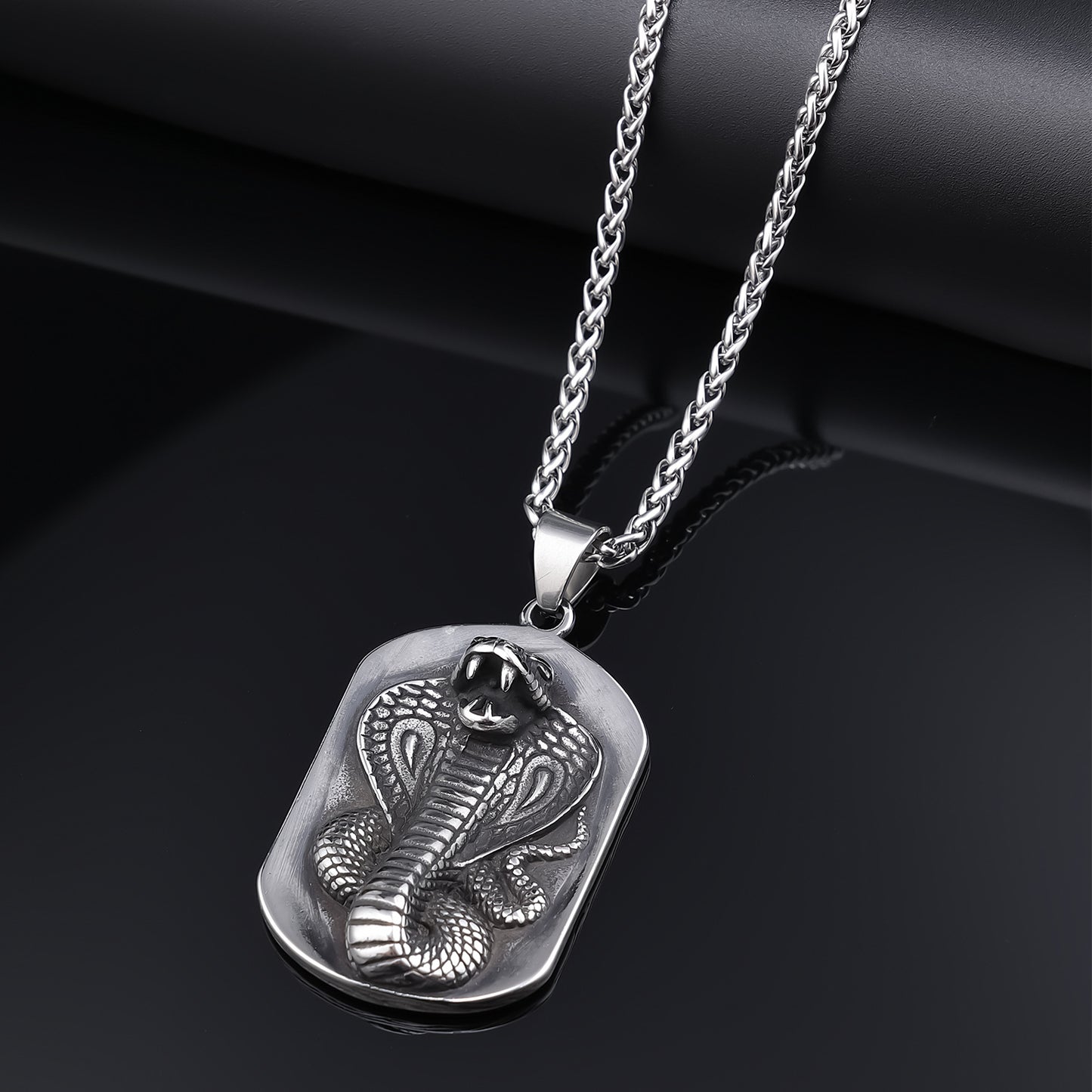 Men's Snake Vintage Ornament Stainless Steel Personalized Necklaces