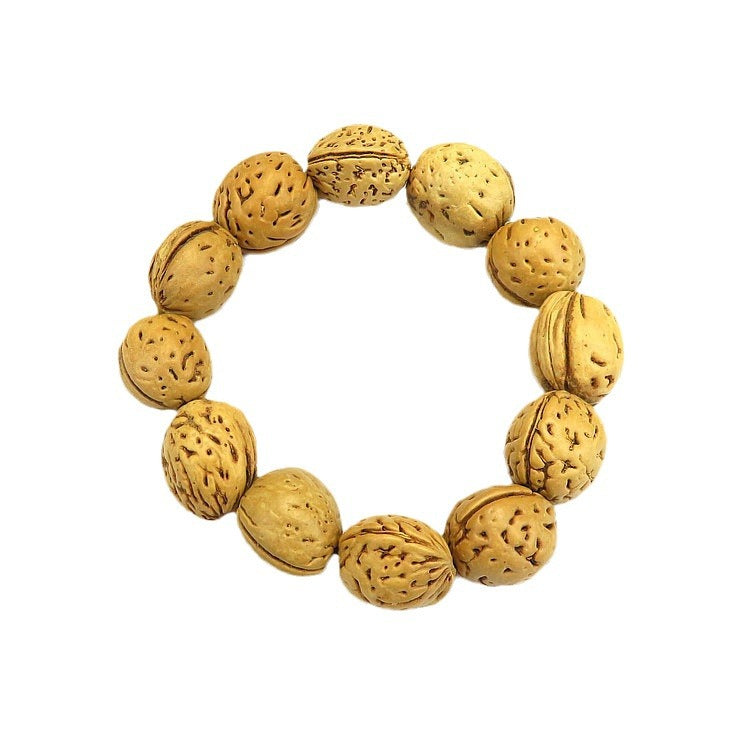 Spot Tourism Video Natural Walnut Peach Kernel Bodhi Seed Buddha Bracelet