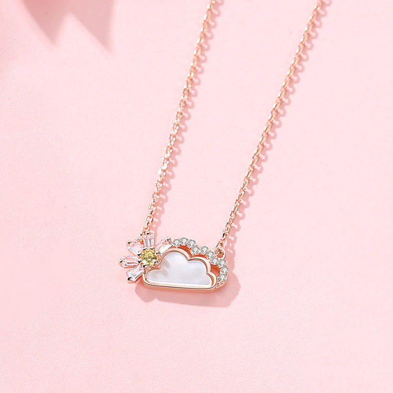 Sterling Sier Korean Style Summer Clavicle Necklaces