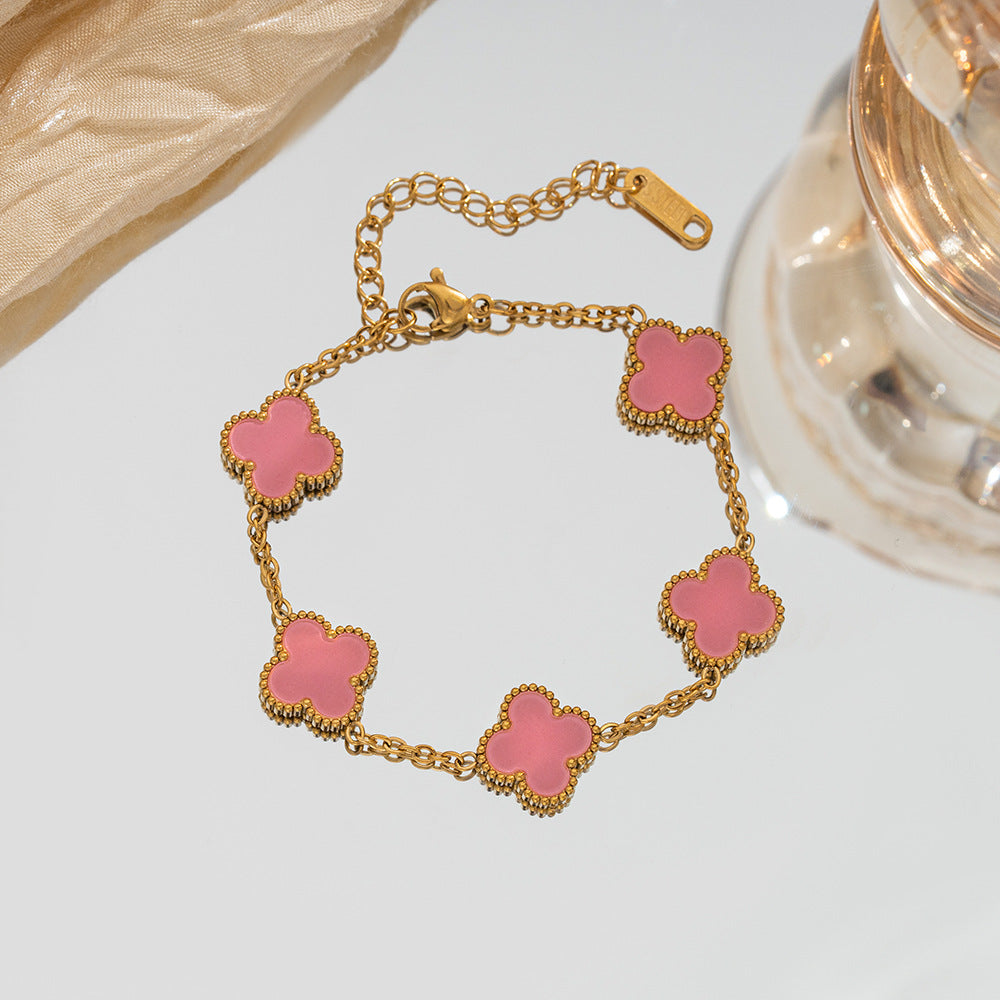 Diamond Clover Light Luxury High-grade Female Niche Simple Bracelet