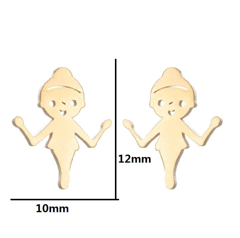 Fashion Sports Series Roller Skates Football Rugby Female Earrings