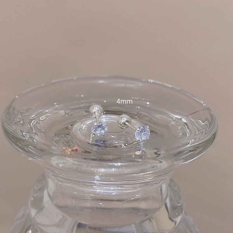 Women's Before Sleep Super Flash Zircon Ear Bone Exquisite Small High Rings