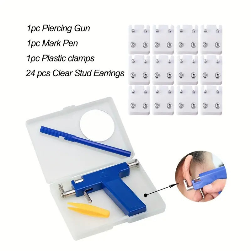 Get One's Ears Pierced Gun Adult Ear Piercing Stud Earrings