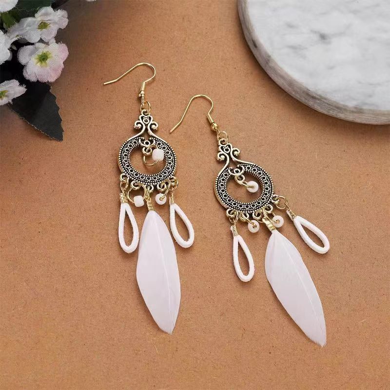 Style Imitation Miao Sier Tassel Female Earrings