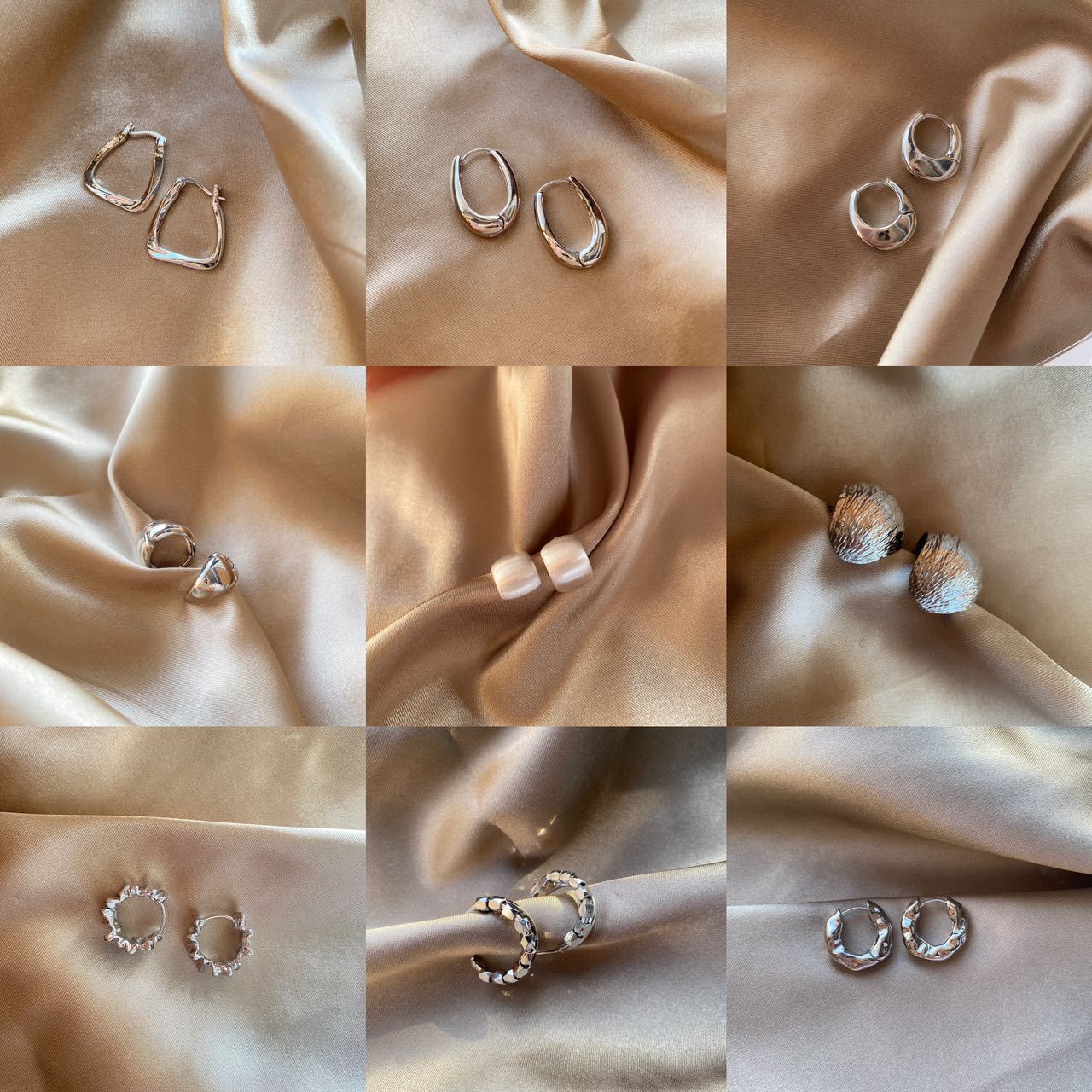 Women's Metal Simplicity Geometric Cold Style High-grade Light Luxury Earrings