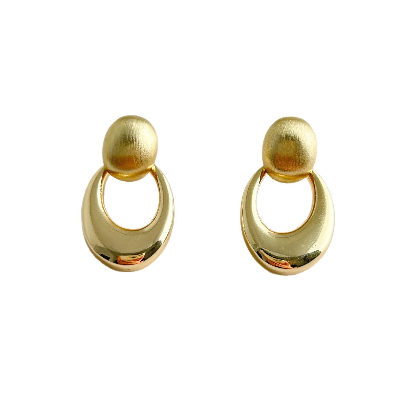 Beanie Water Drop Female Light Luxury Minority High Sense Circle Rings