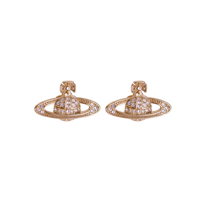 Charming Women's Planet High-grade Ear Fashionable Stud Earrings