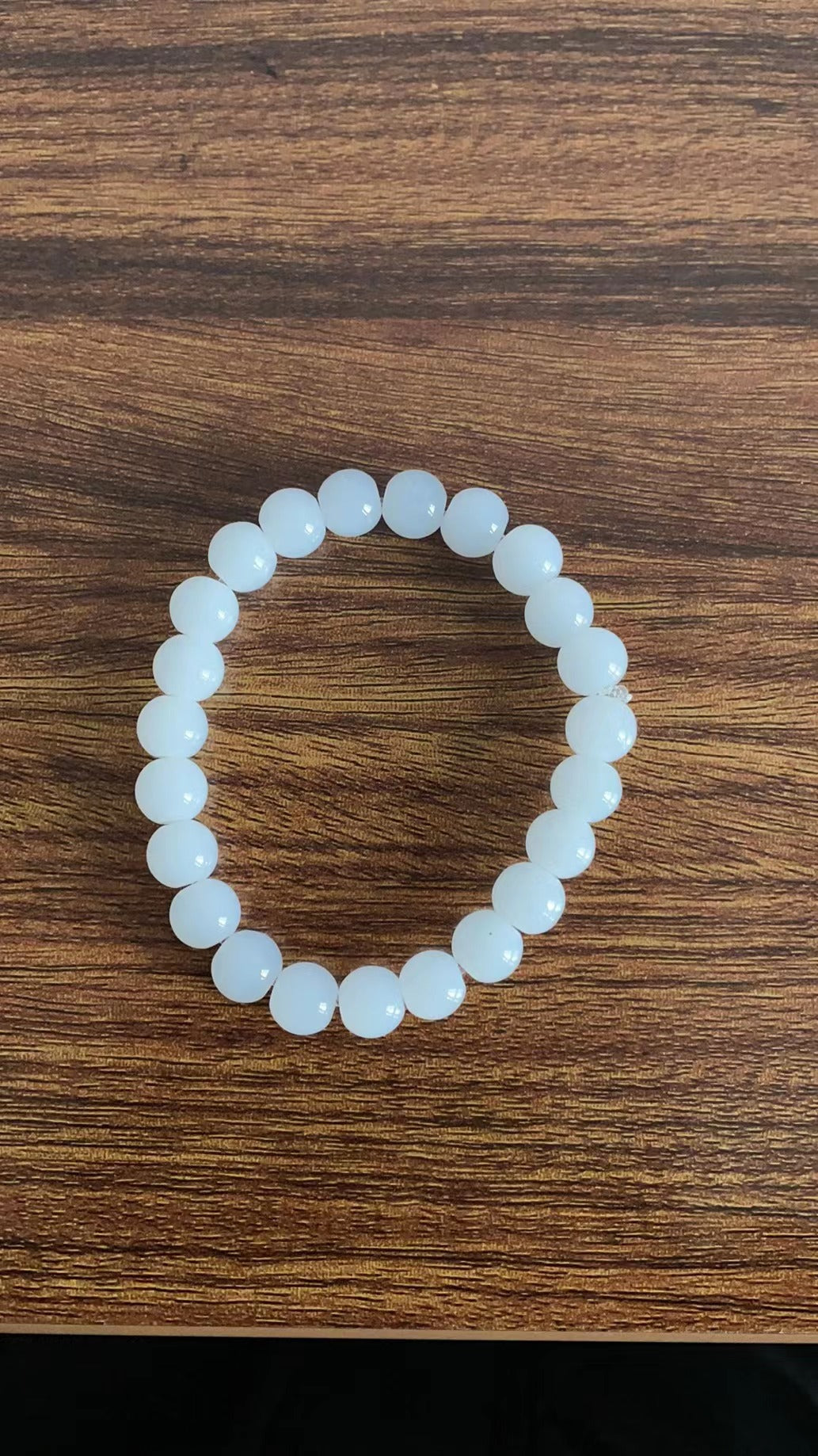 Black Single Circle Beads Imitation Obsidian Bracelets
