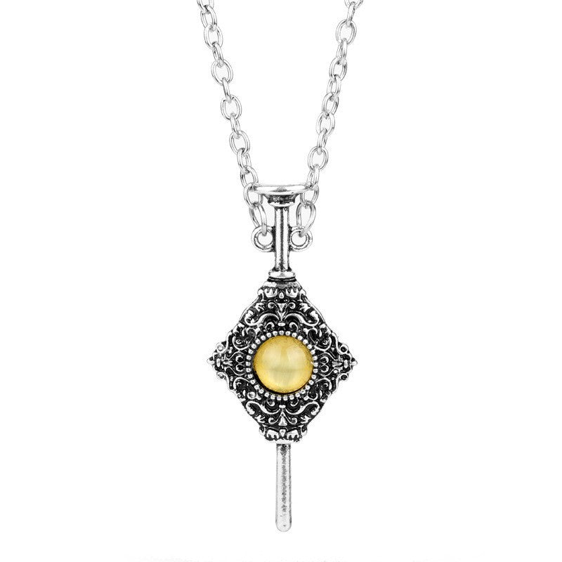 Television Magic Academy Chateau Death Creative Flying Bird Necklace