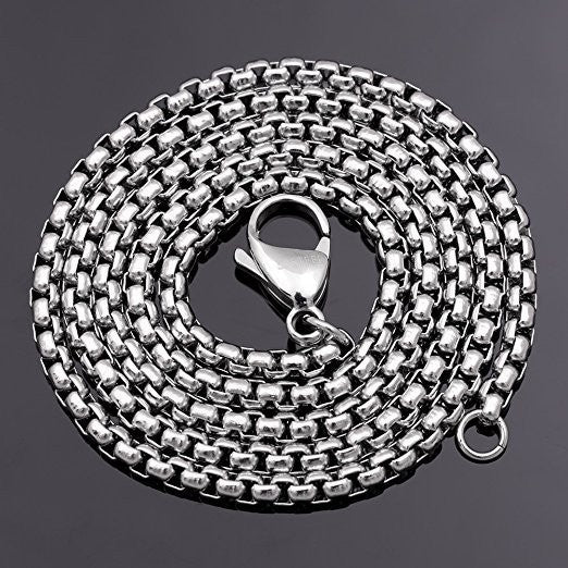Men's Square Pearl Chain Keel Ornament Gold Necklaces