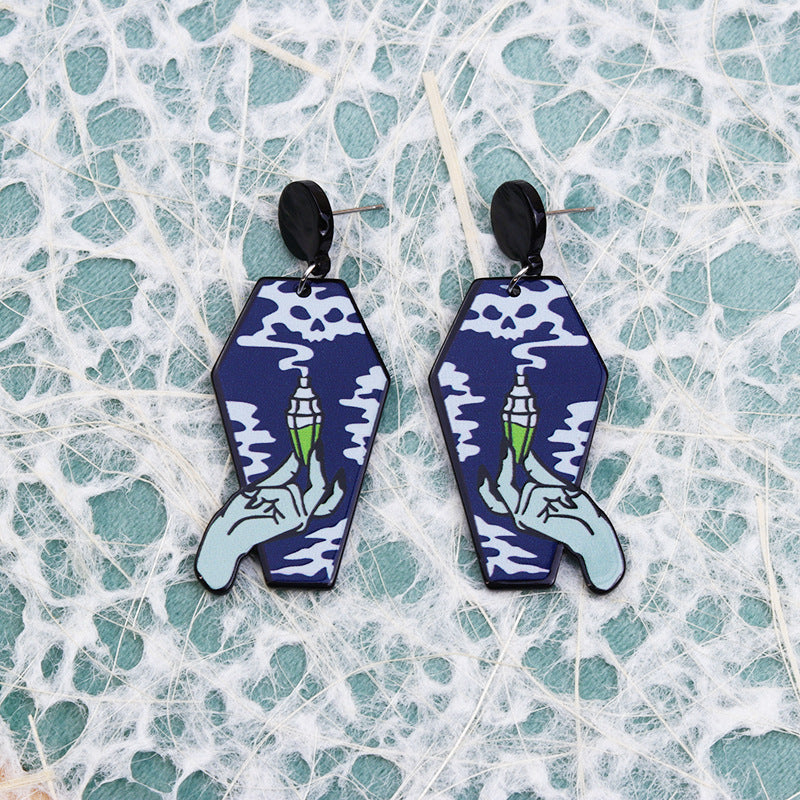 Fashion Personality Retro Snake Rose Spider Earrings