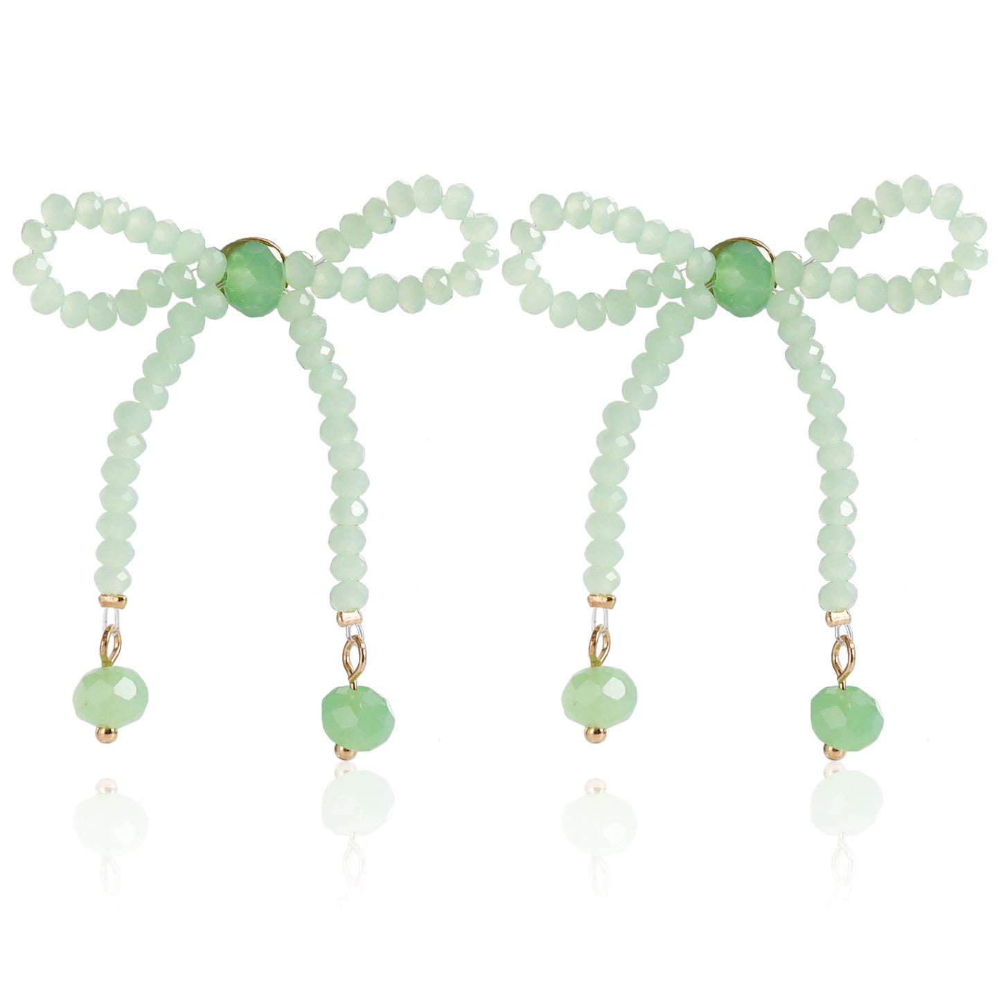 Women's Ornament Retro Imitation Pearl Bowknot Floral Earrings