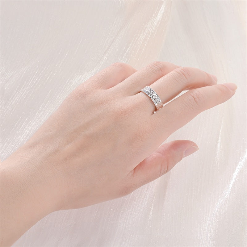 Mush Ice High-grade Style Niche Temperament Rings