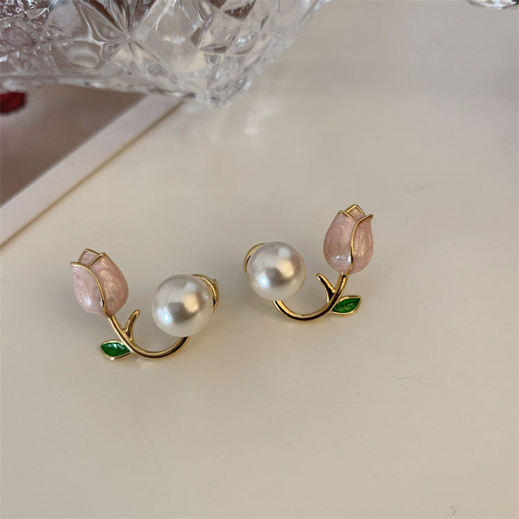 Women's Sier Pin Korean Style High Sense Special Earrings