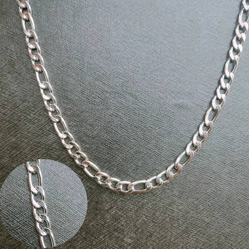Women's & Men's Steel Cuba Hip Hop Punk Trendy Thick Straps Sweater Necklaces