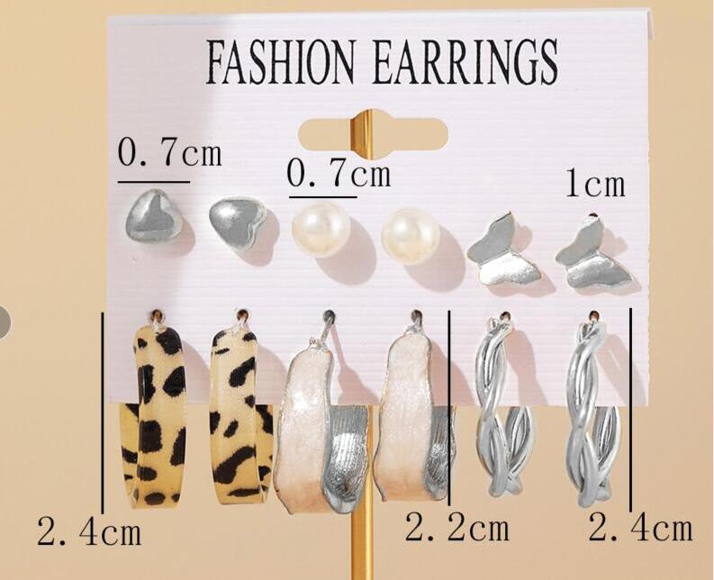 Square Personalized Shaped Geometric Pearl Alloy Earrings
