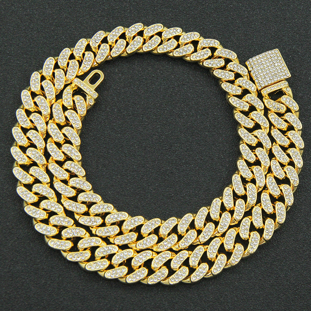 Men's Hip Hop Full Diamond Exaggerated Cuban Necklaces