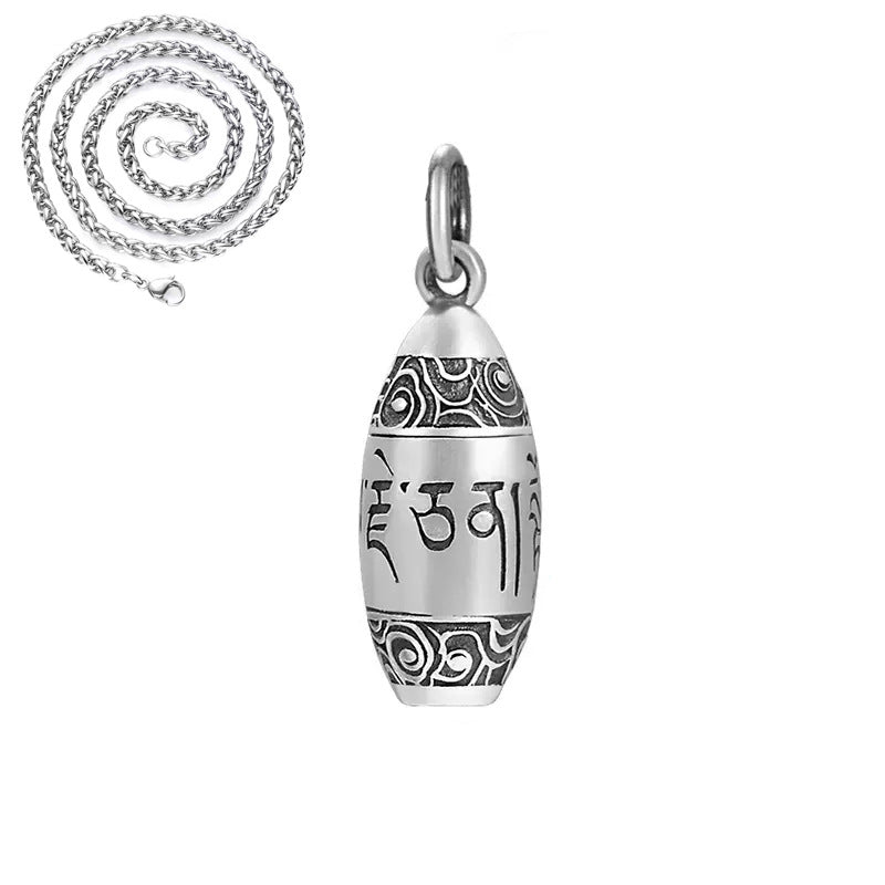 Women's & Men's Of The Buddha Hollow That Can Open Storage Things Auspicious Necklace