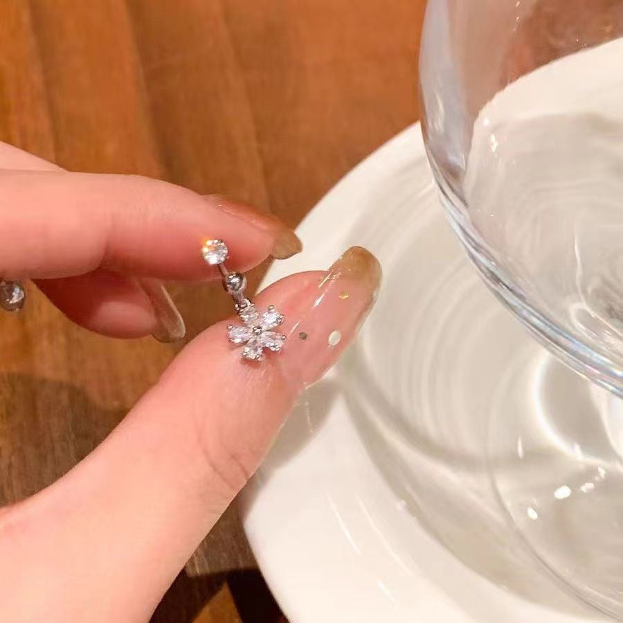 Steel Ear Bone Pin Girly Style Earrings