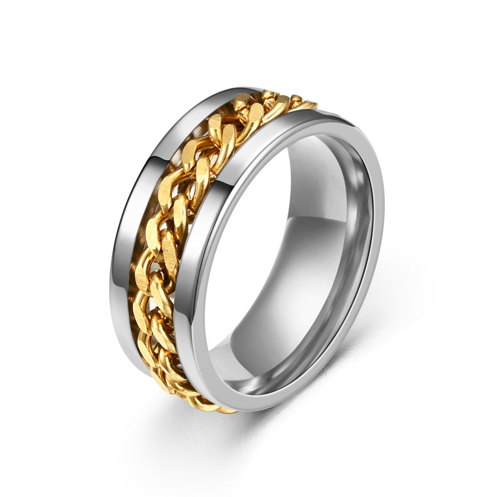 Men's Open Beer Bottle Titanium Steel Chain Rings