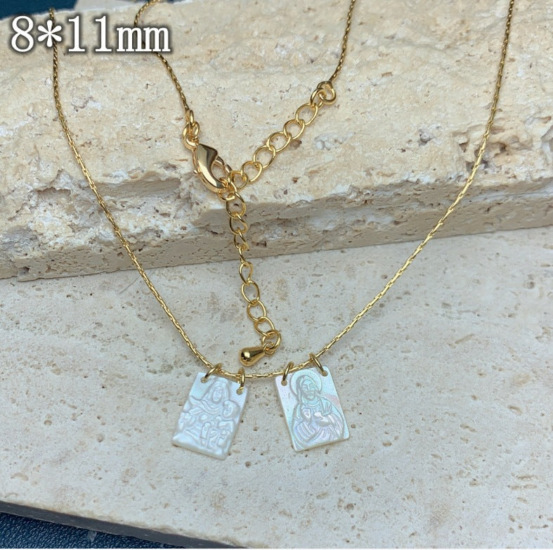 Accessories Shell Stainless Steel Female European Necklaces