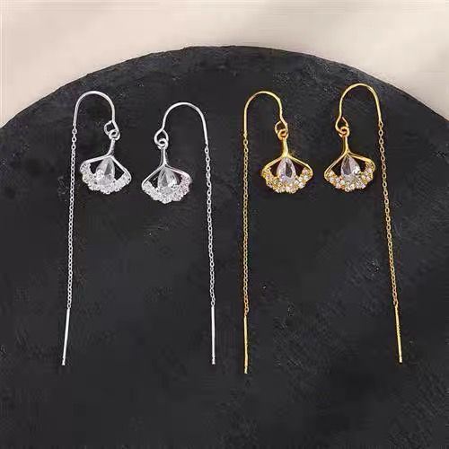 Design Ginkgo Leaf Tassel High Class Elegant Fresh Daily Style Ear Line