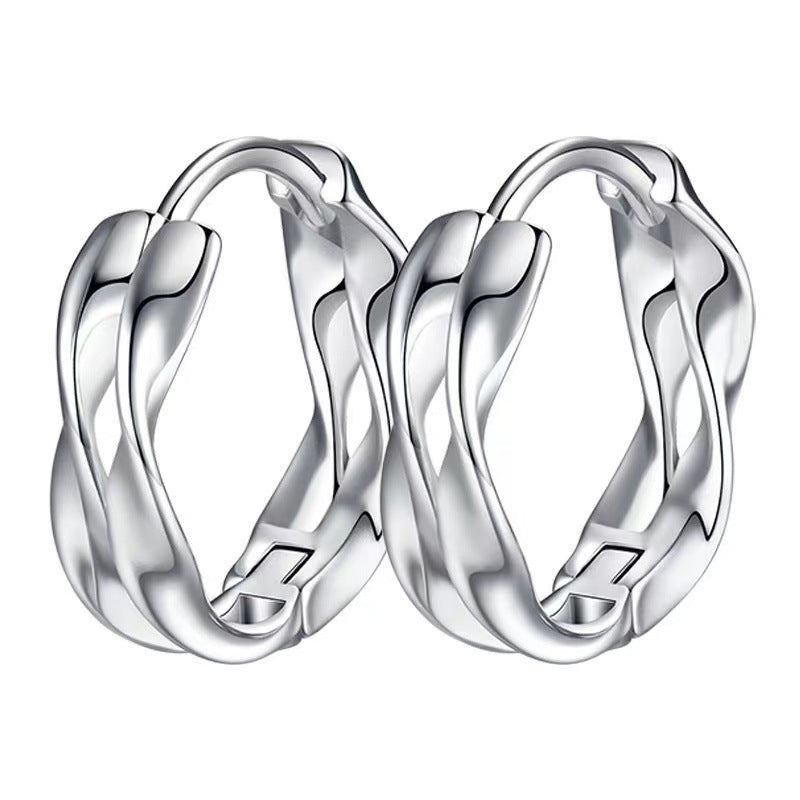 Men's Trendy Single Personalized Wave Ear Hip Earrings