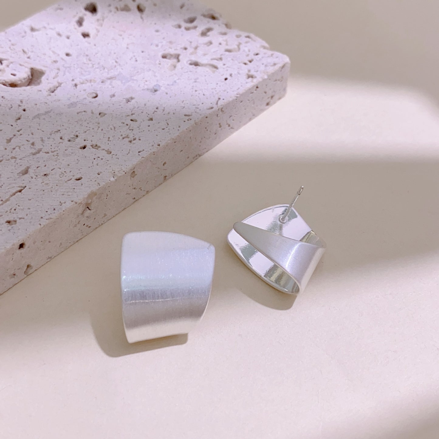 Matte Metal Frosty Style Female Affordable Earrings