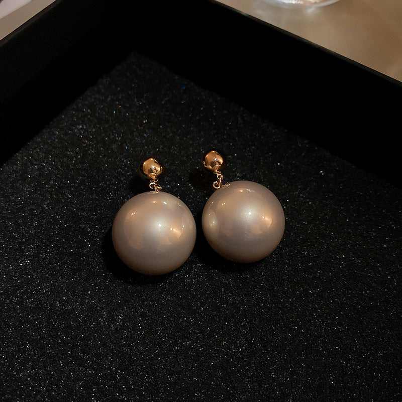 Women's Sier Needle Pearl French High-key Dignified Earrings