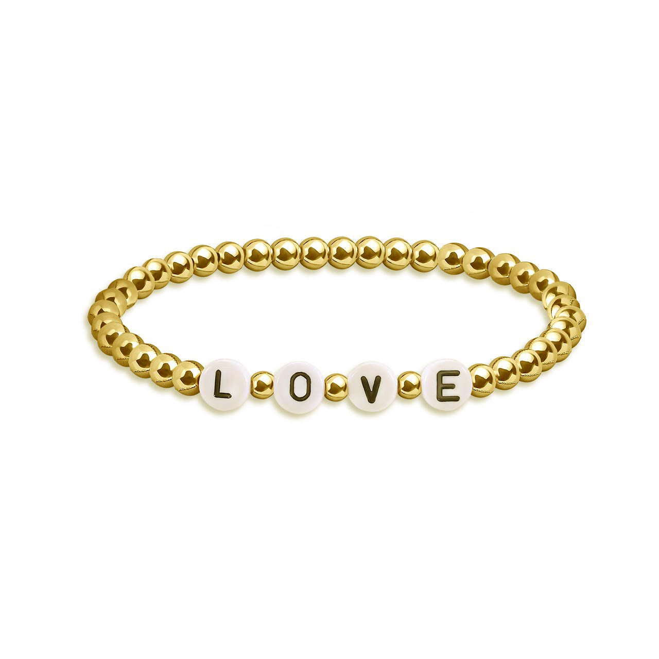 Bohemian Gold Bead Holiday Gift Acrylic Bracelets