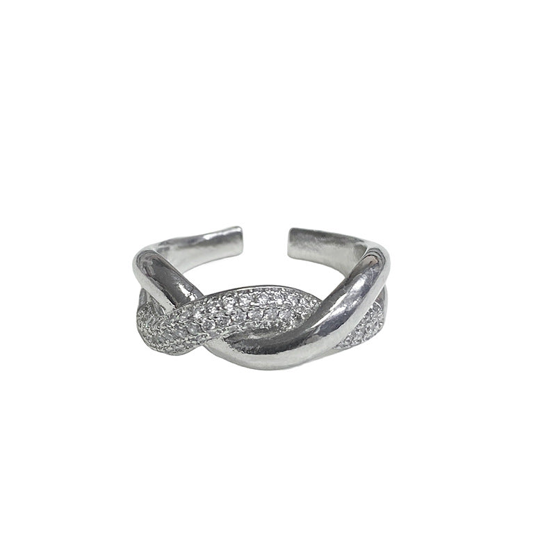 Twist Temperament Open Cold Style Personality Versatile Opening Rings