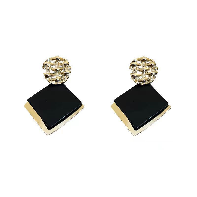 Women's Big Diamond Geometric Niche Design Trendy Earrings