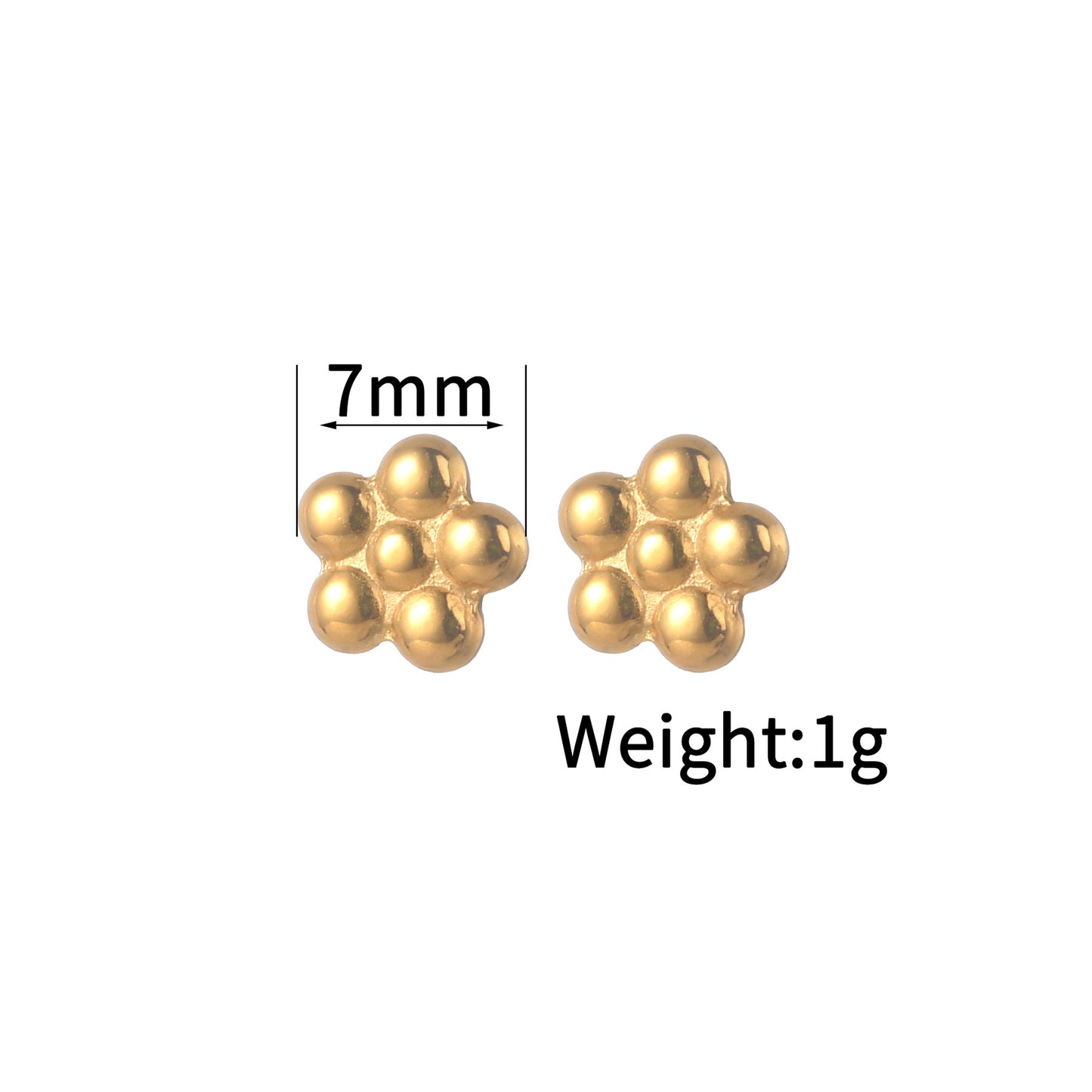 Women's Ear Simple Stainless Steel Animal Bee Earrings