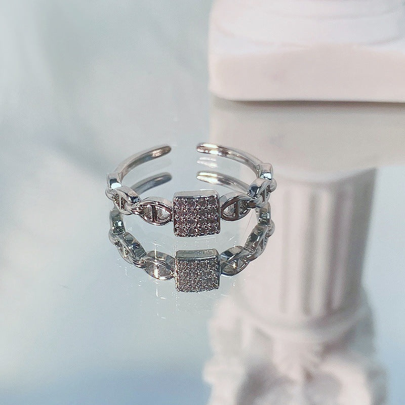 Twist Temperament Open Cold Style Personality Versatile Opening Rings