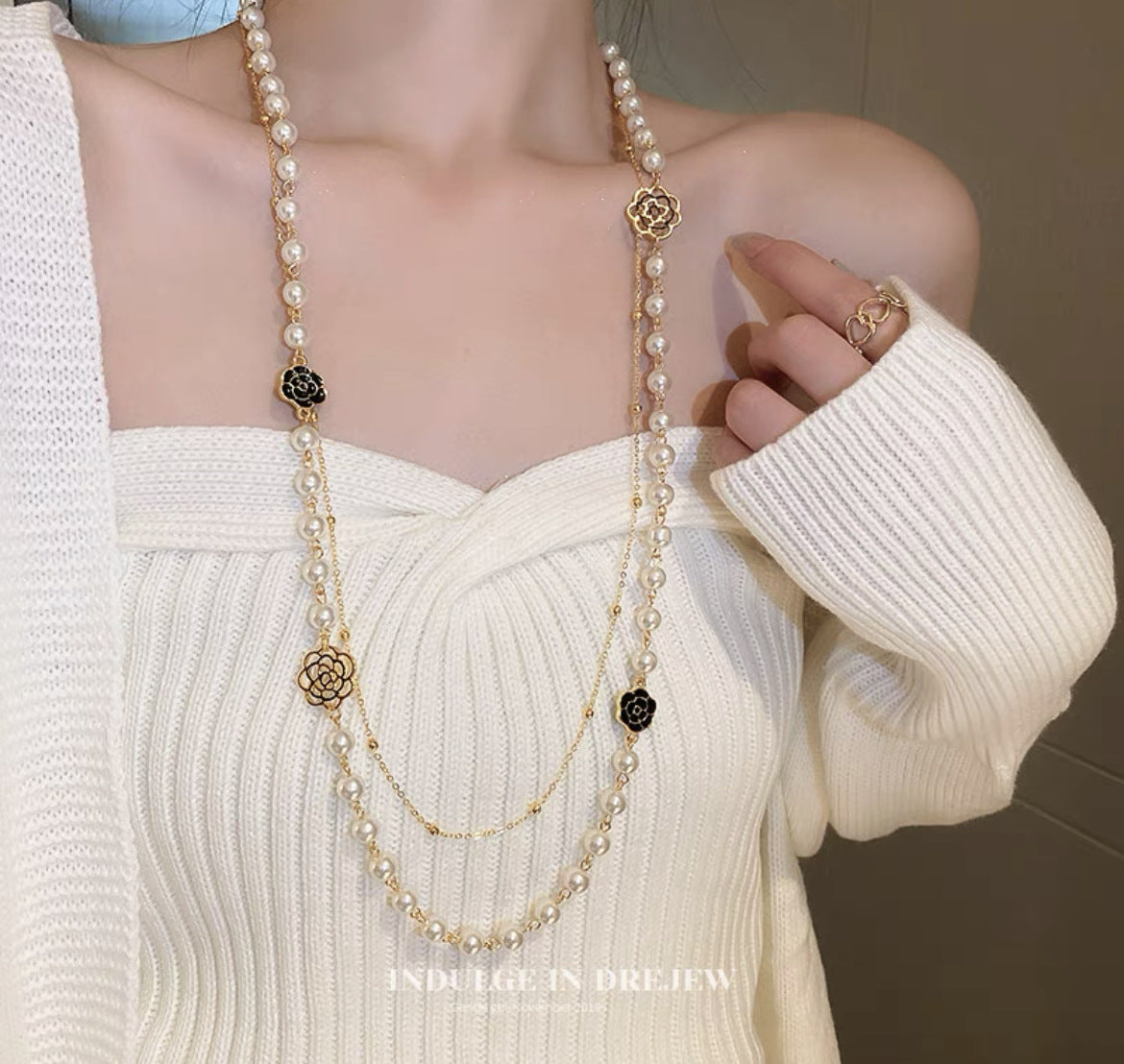 Long Light Luxury High-grade Sweater Chain Necklaces