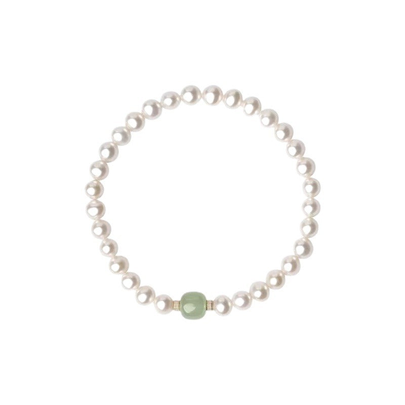Pearl Female Niche High-grade Temperament Jade Chinese Style Bracelets