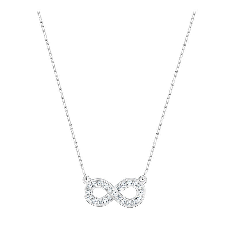 Women's Full Diamond Titanium Steel Light Luxury Necklaces