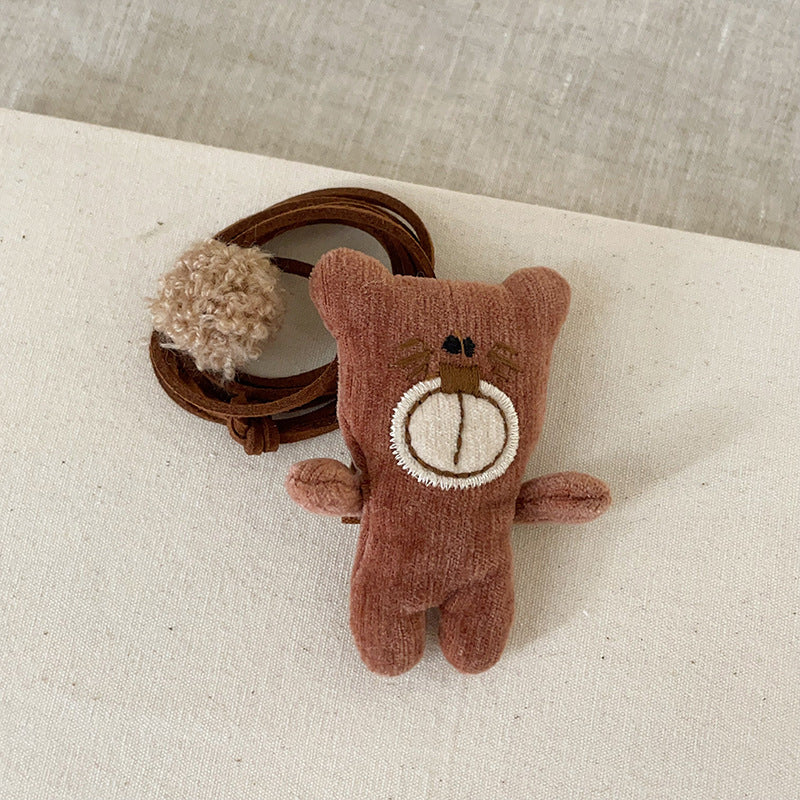 Women's Funny Fabric Three-dimensional Animal Halter Cute Necklaces