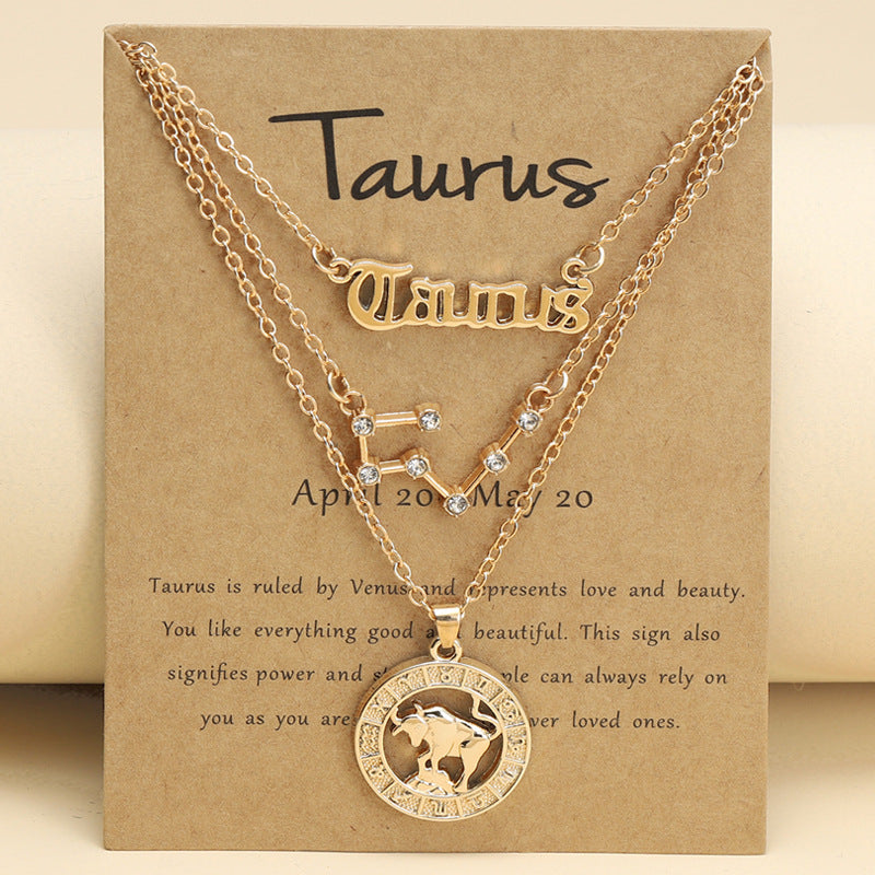 Twee Constellations Vintage English Starry Sky Image Necklaces