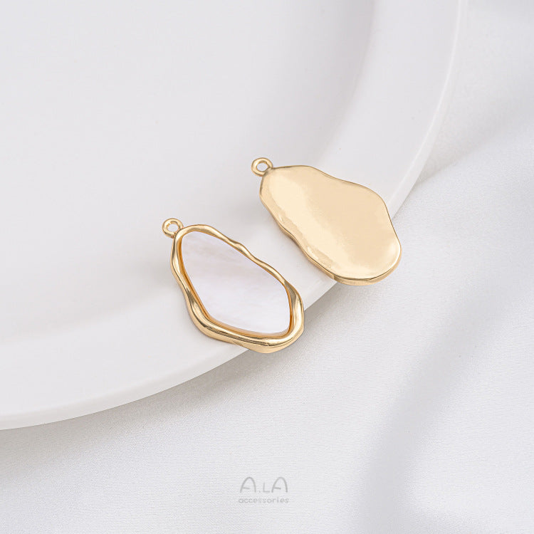 Shell Square Tag Round Irregular Oval Pendants