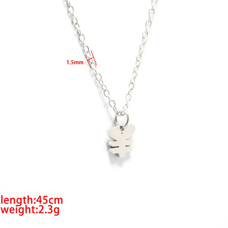 Special Symbol Multiplication Sign Question Mark Necklaces